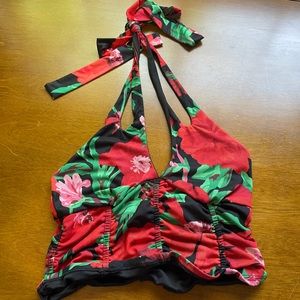 AFRM Floral Halter Top